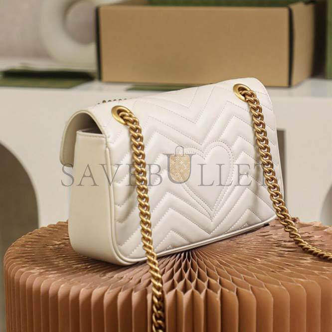 GUCCI MARMONT SMALL MATELASSE SHOULDER BAG 443497 (26*15*7cm)